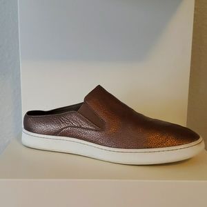 Vince Gold leather mules